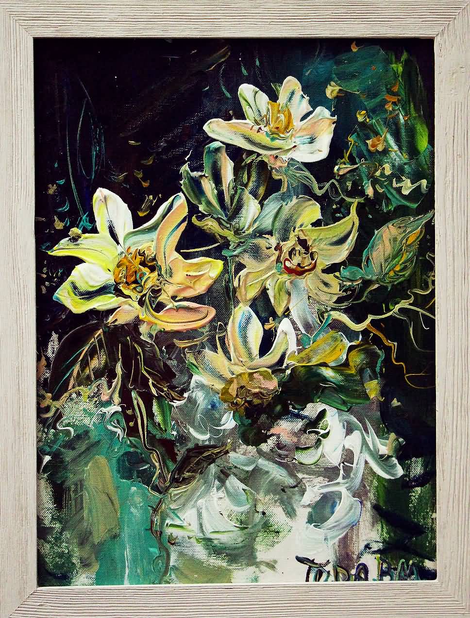 07. Flowers. Oil on canvas, 2021