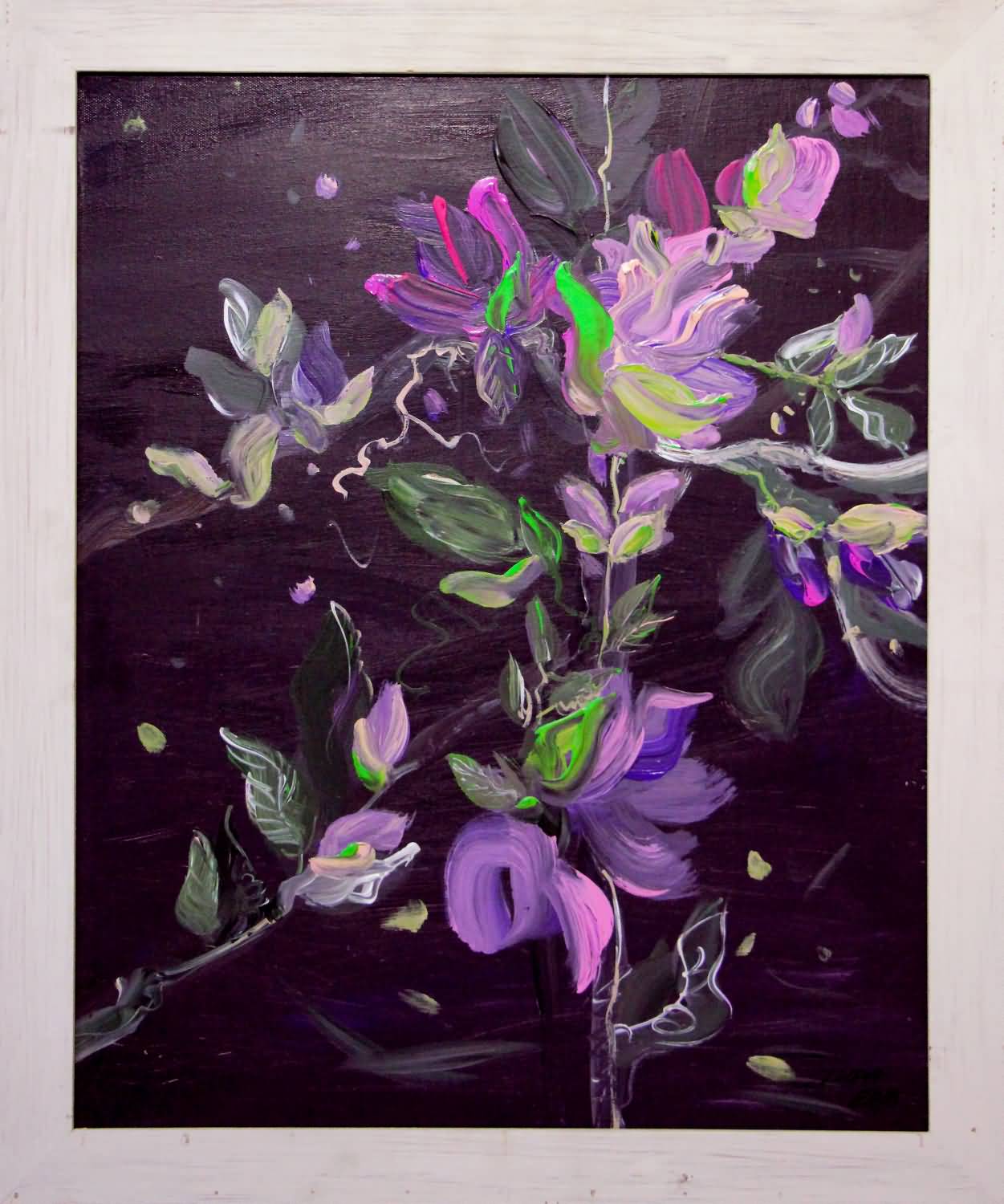 14. Violet. Oil on canvas, 2021